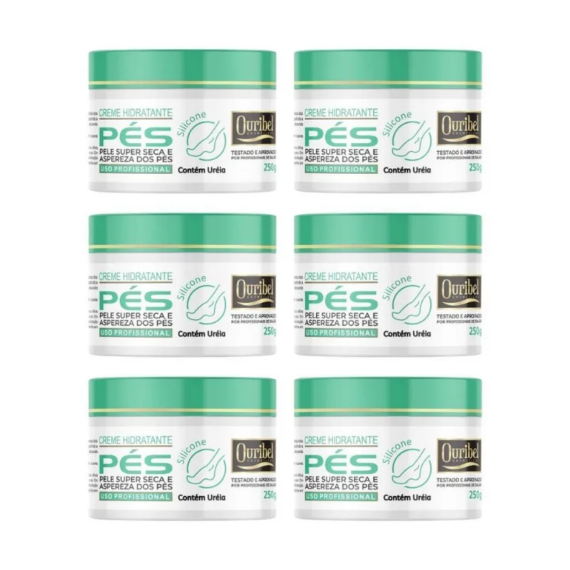 Creme Para Os Pes Ouribel 250g - Kit Com 6un