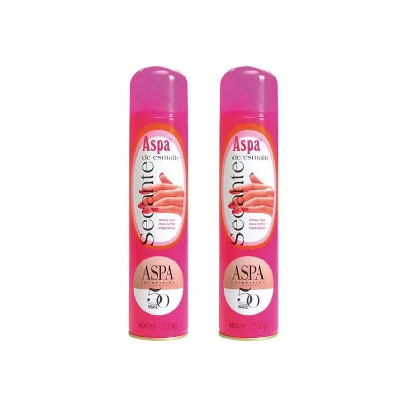 Secante De Esmalte Aspa 400ml - Kit Com 2un