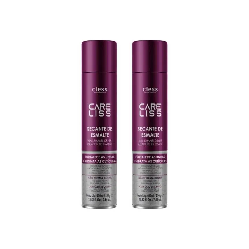 Secante De Esmalte Care Liss Oleo De Cravo 400ml - Kit C/2un