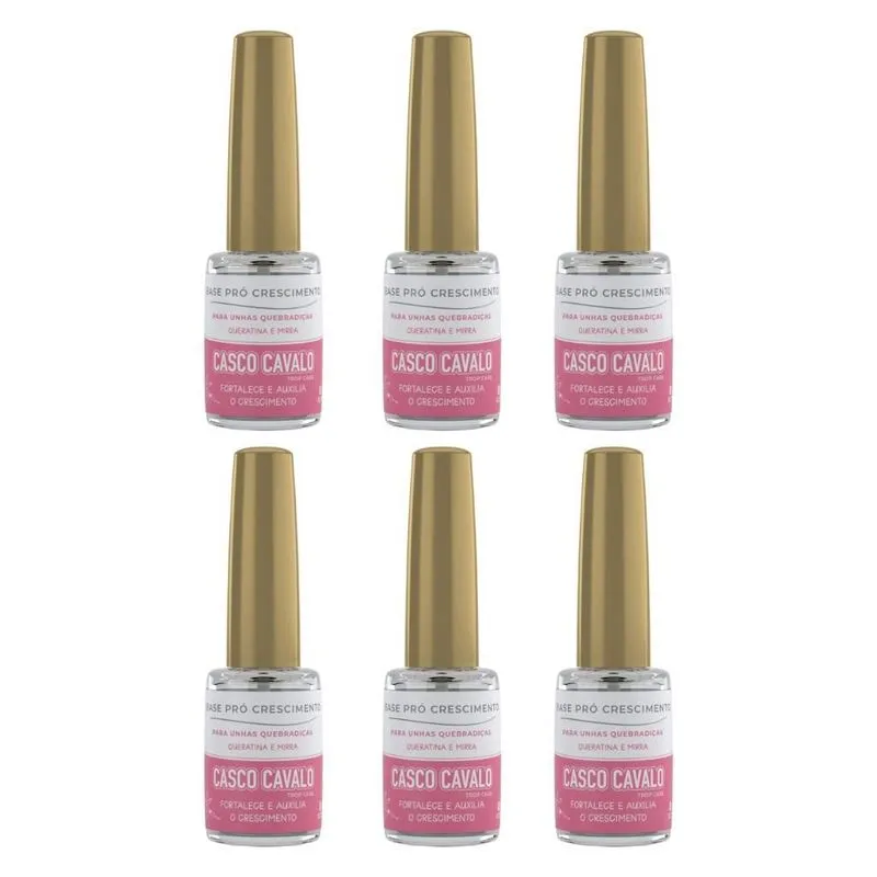 Casco De Cavalo Trop Care Crescimento 8ml - Kit Com 6un