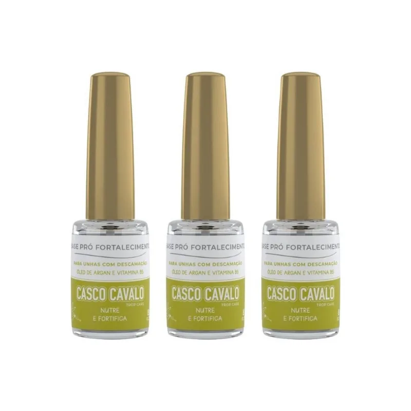 Casco De Cavalo Trop Care Pro Fortalecimento 8ml - Kit C/3un