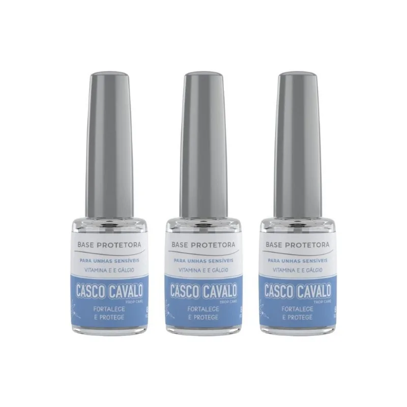 Casco De Cavalo Trop Care Protetora 8ml - Kit Com 3un