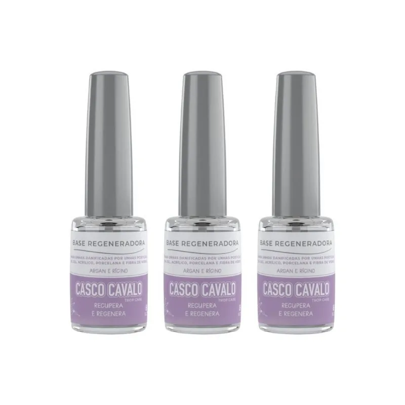 Casco De Cavalo Trop Care Regeneradora 8ml - Kit Com 3un