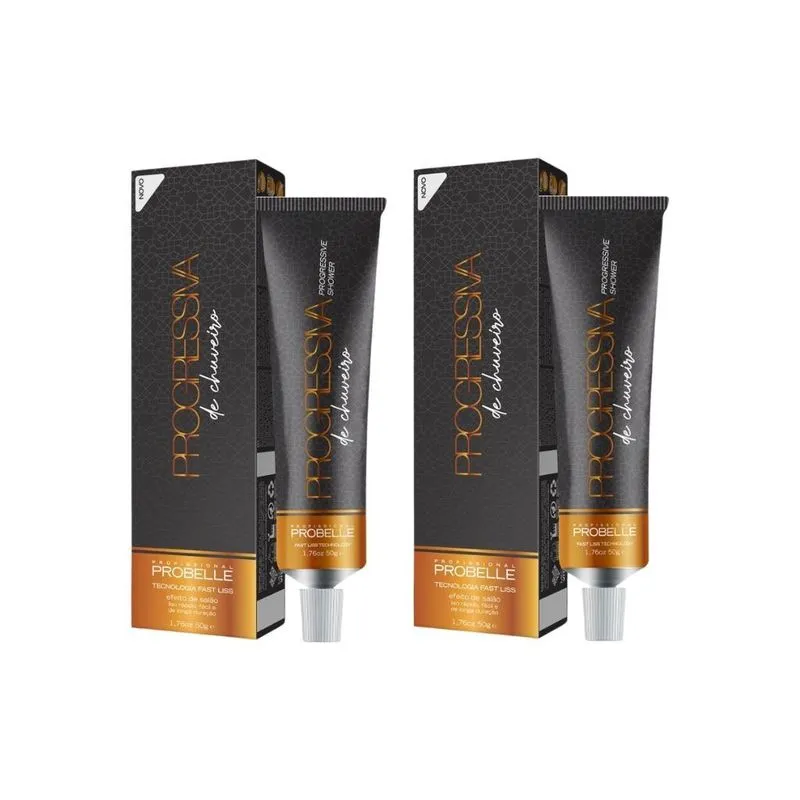 Escova Progressiva De Chuveiro Probelle 50g - Kit Com 2un