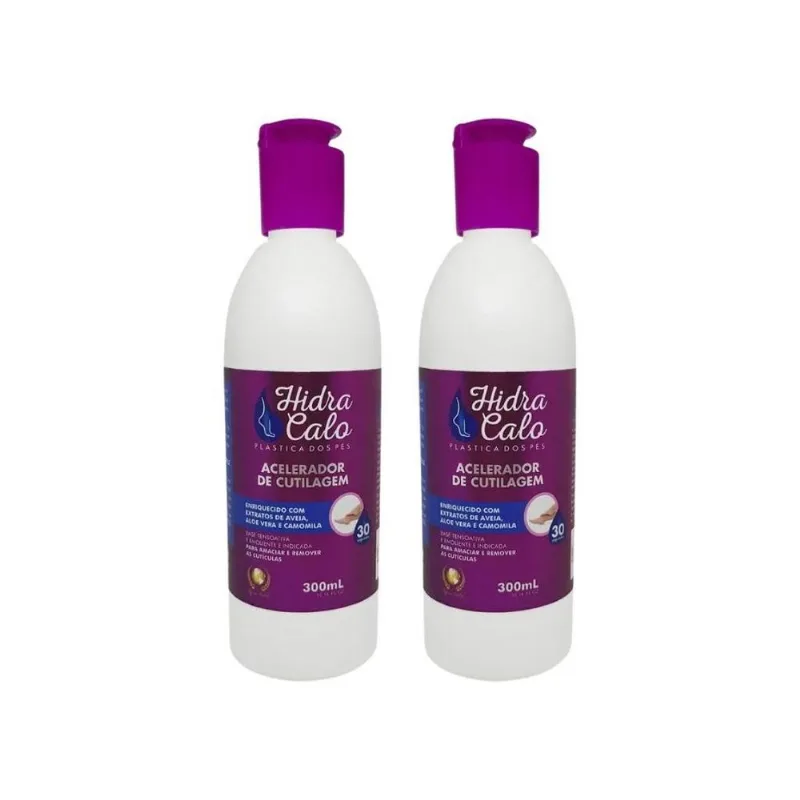 Hidracalo Acelerador De Cutilagem 300ml - Kit Com 2un