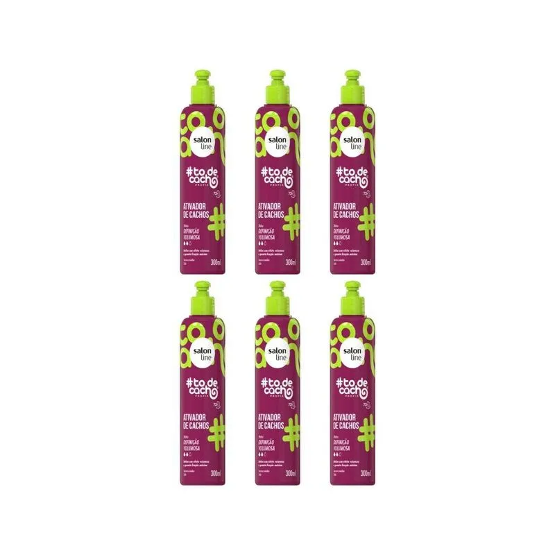 Ativador De Cachos Salon Line 300ml Todecacho Def Volum- 6un