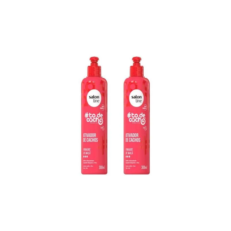 Ativador Cachos Salon Line 300ml Todecacho Vinagre Maçã- 2un