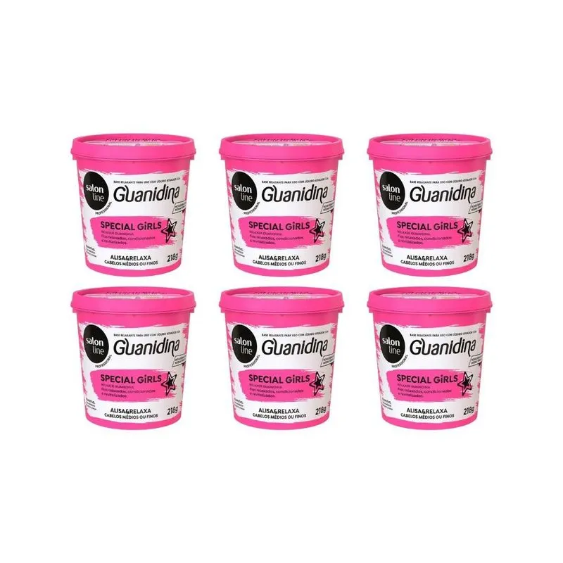Relaxante Salon Line Guanidina Girls 218g - Kit C/6un
