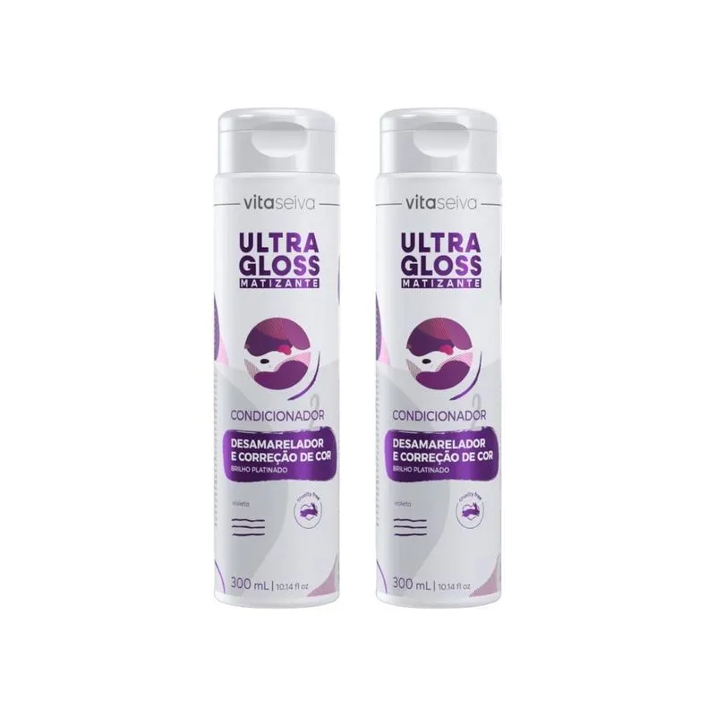 Condicionador Vita Seiva Ultra Gloss Matizante 300ml - 2un