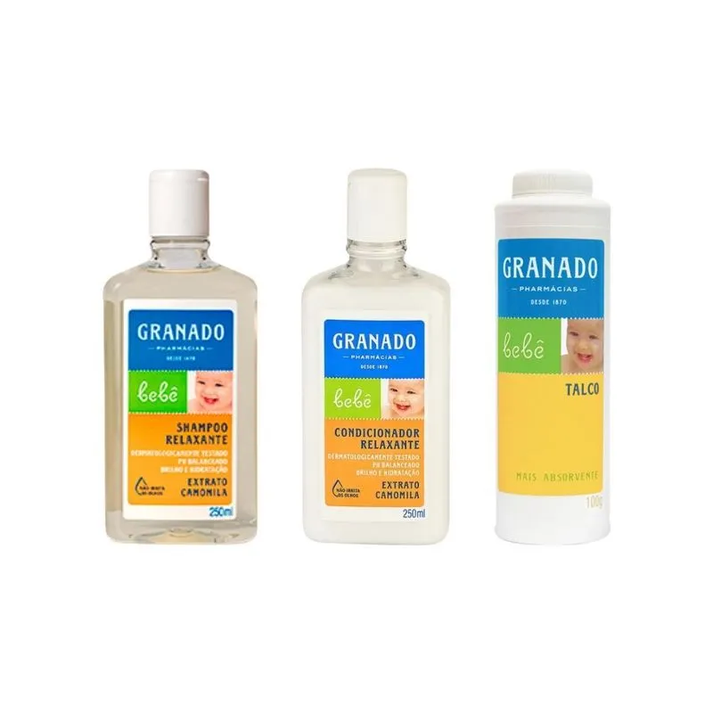 Kit Granado Babe Camomila Shampoo+cond+talco