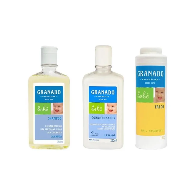 Kit Granado Babe Lavanda Shampoo+cond+talco