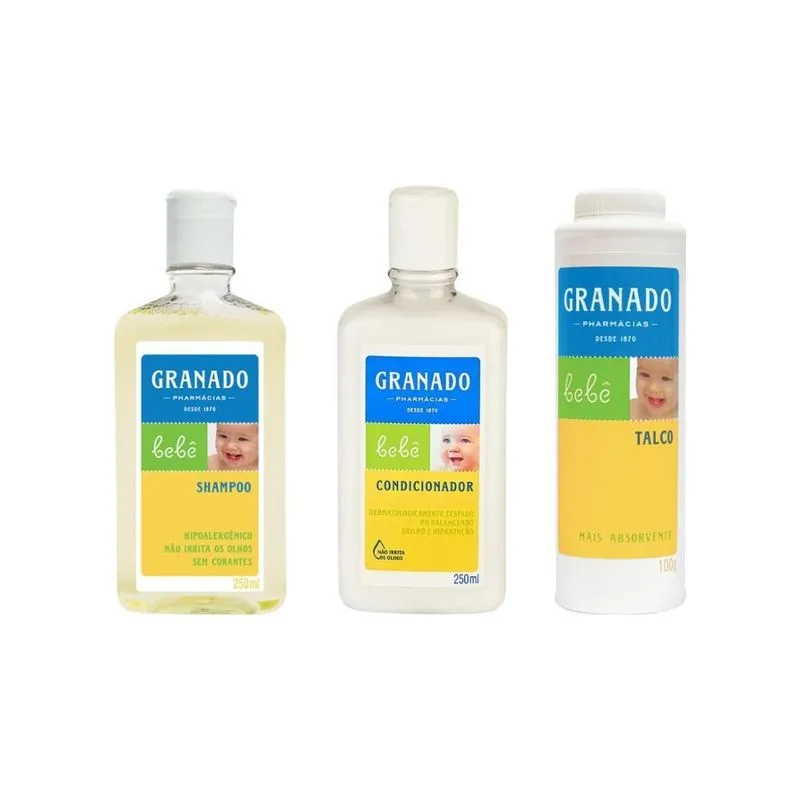Kit Granado Babe Tradicional Shampoo+cond+talco