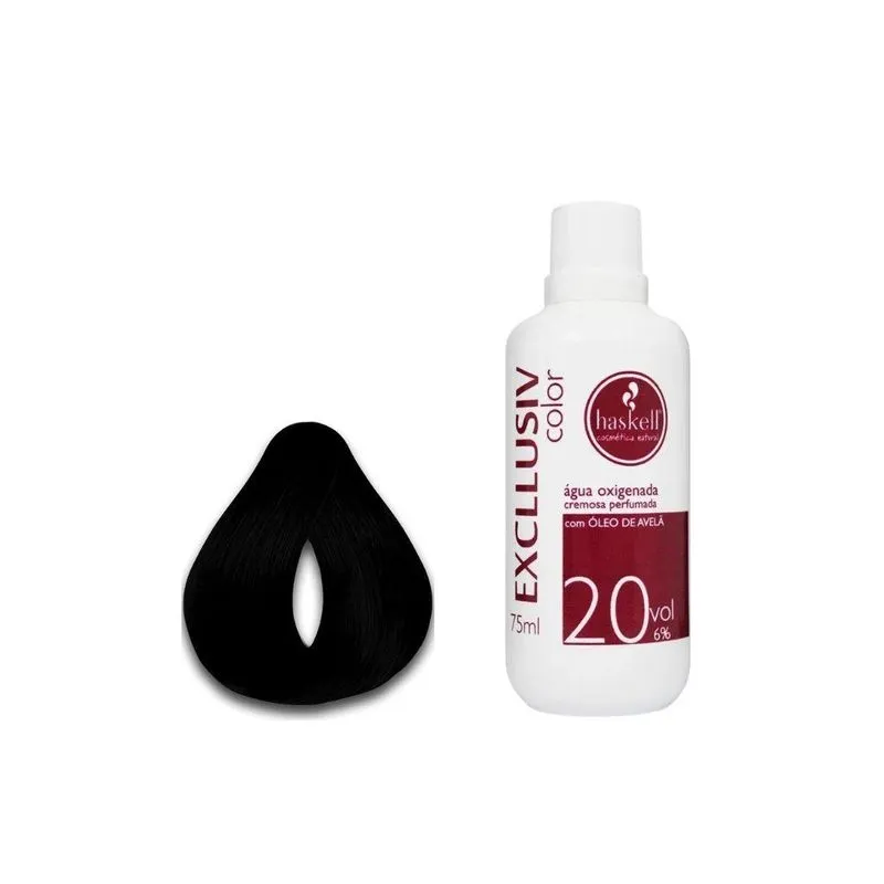 Kit Coloração Haskell Excllusiv 2.0+água Oxig Haskell 20vol