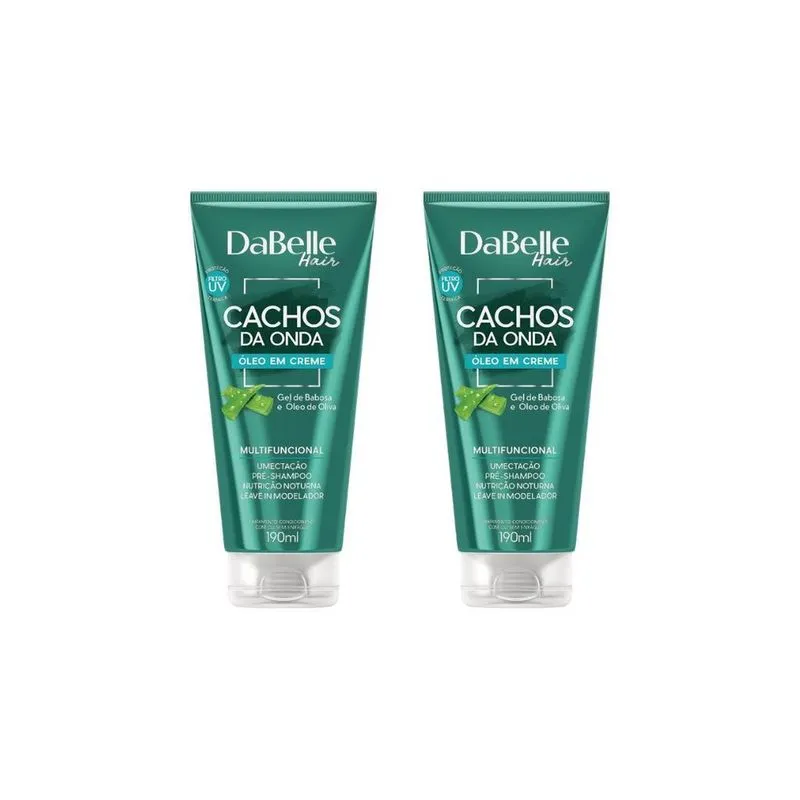 Oleo Capilar Creme Dabelle 190Ml Cachos Da Onda-Kit C/2Un