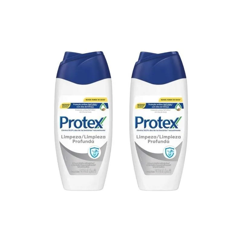 Sabonete Liquido Protex 250ml Limpeza Profunda - Kit Com 2un