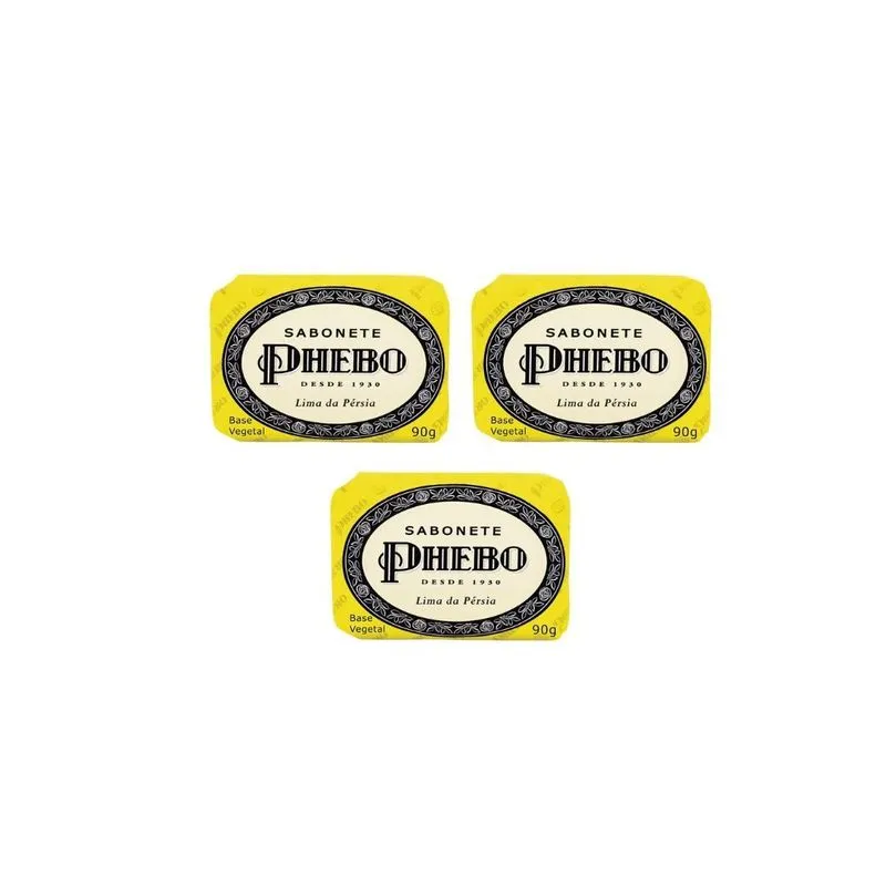 Sabonete Phebo Lima Da Persia 90g - Kit C/3un