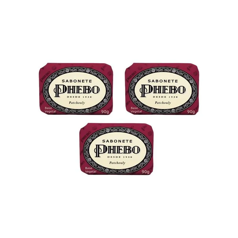 Sabonete Phebo Patchouly 90g - Kit C/3un