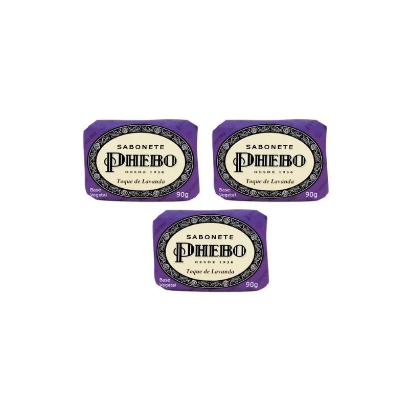 Sabonete Phebo Toque De Lavanda 90g - Kit C/3un