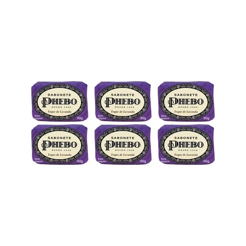 Sabonete Phebo Toque De Lavanda 90g - Kit C/6un