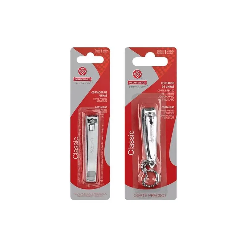 Kit Cortador De Unha Mundial Grande Blister+blister Pequeno