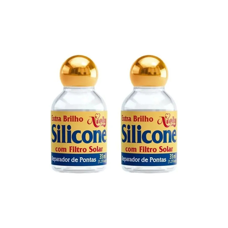 Reparador De Pontas Niely 35ml Silicone-kit C/2un