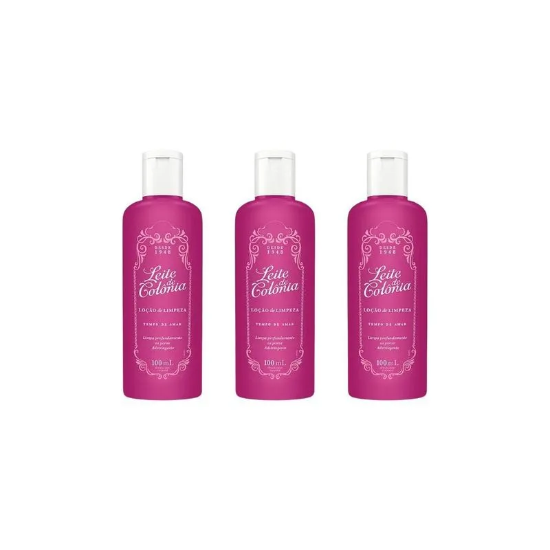Leite De Colonia 100ml Tempo De Amar-kit C/3un