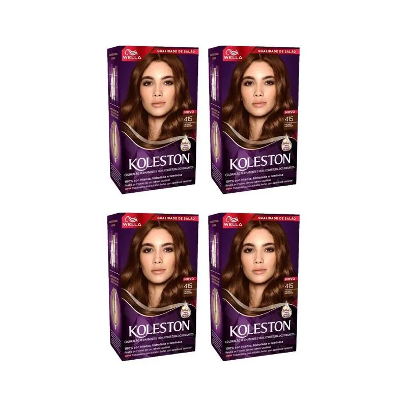 Coloraçao Koleston 415 Cast Crepusc Ivete Sangalo-Kit C/4Un