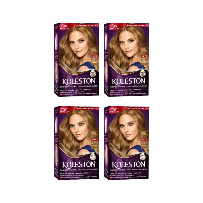 Coloraçao Koleston 73 Louro Avela - Kit C/4Un