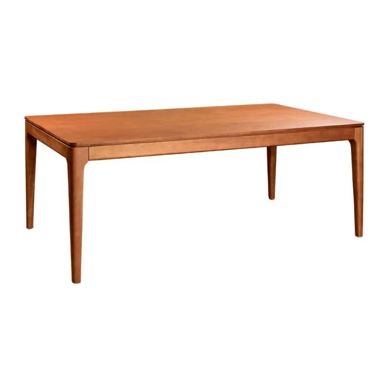 Mesa de Jantar Cedry 6 Lugares Retangular MDF 160CM Castanho Claro