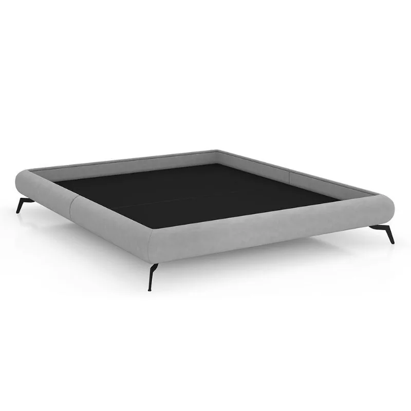 Cama King Japonesa Haru com Pés Reguláveis em Alumínio Cinza Sallar Home