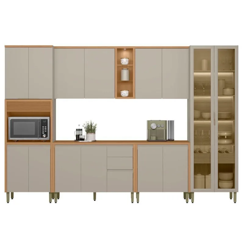 Cozinha Completa Arya 4 Portas 2 Gavetas MDF 120CM Sallar Home