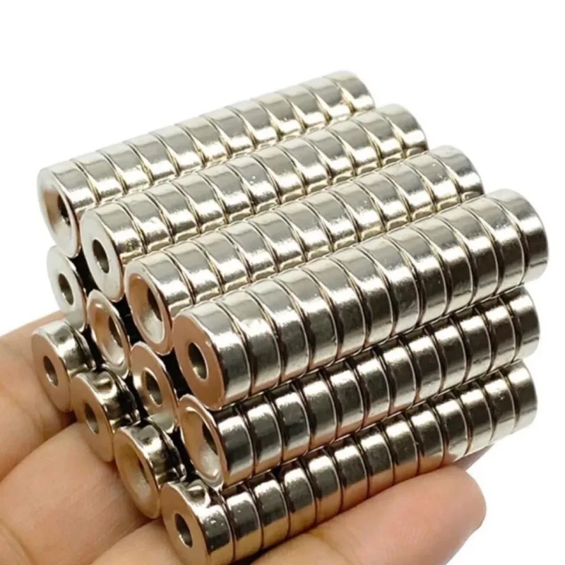 Imã Neodímio Anel 14x3mm (furo 4mm) - 100 Unidades