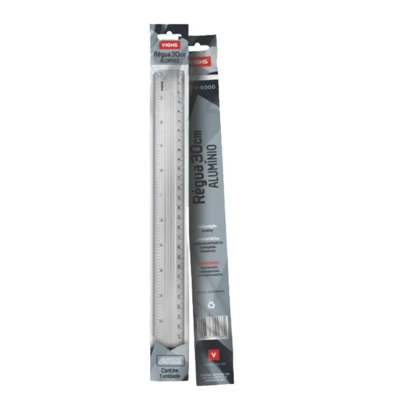 Régua 30cm Alumínio 175 Vighs - UN