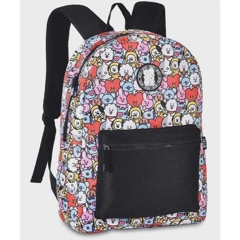 Mochila Bts Bt21 Kpop Infantil Juvenil Costas Escolar Grande