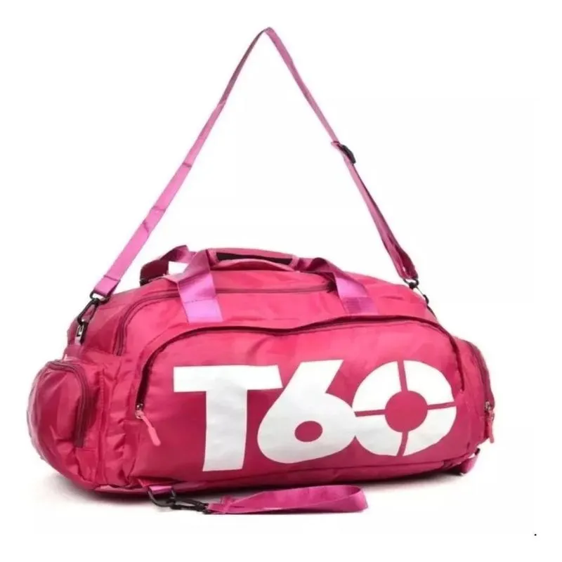 Bolsa Mala Mochila T60 Academia Bagagem Viagem Cor Rosa Clar