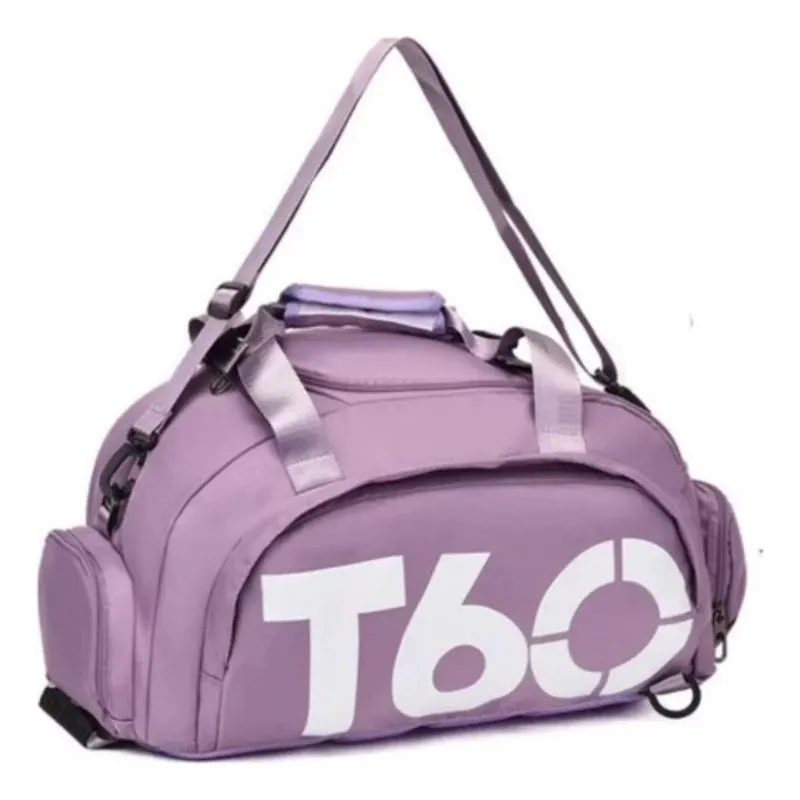 Bolsa Mala Mochila T60 Academia Bagagem Viagem Cor Rosa Clar