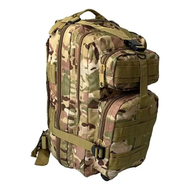 Mochila Camping 40L Militar Trilha Mc1438 Esportiva Camufla