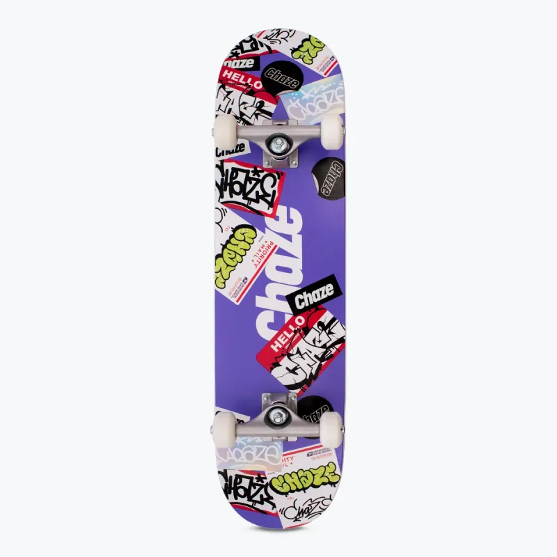Skate Montado Chaze Iniciante Label Creme