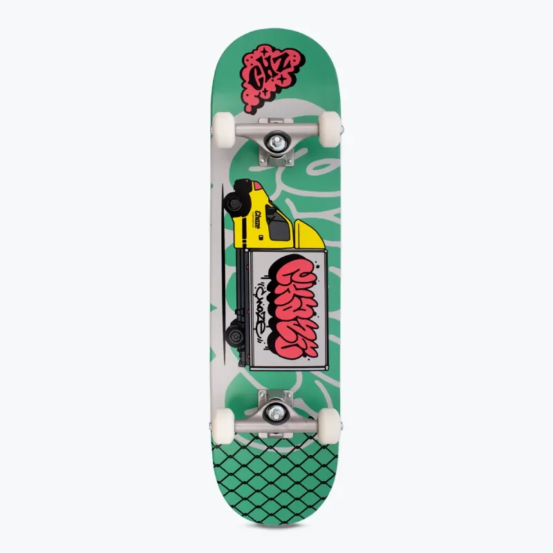 Skate Montado Chaze Iniciante Bomb Truck Verde