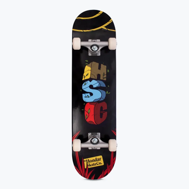 Skate Montado Hondar Iniciante Jungle Preto I