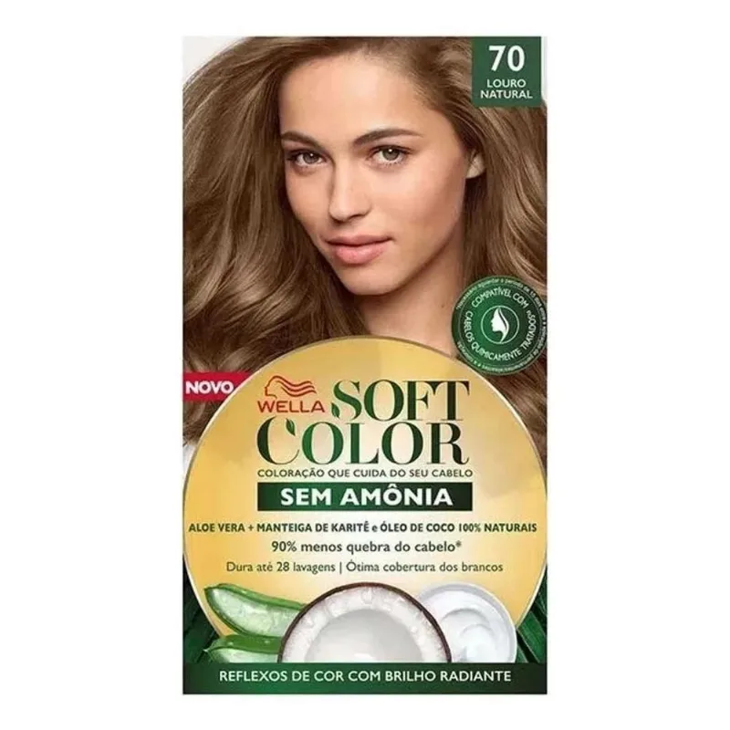 Tonalizante Soft Color 70 Louro Natural - Wella