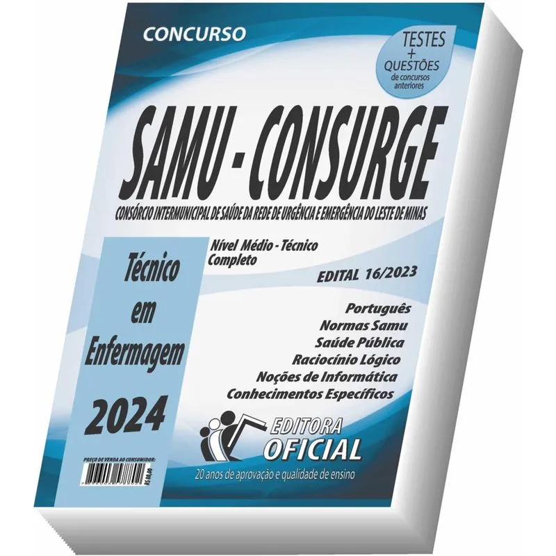 Apostila Samu - Consurge - Mg - Técnico Em Enfermagem
