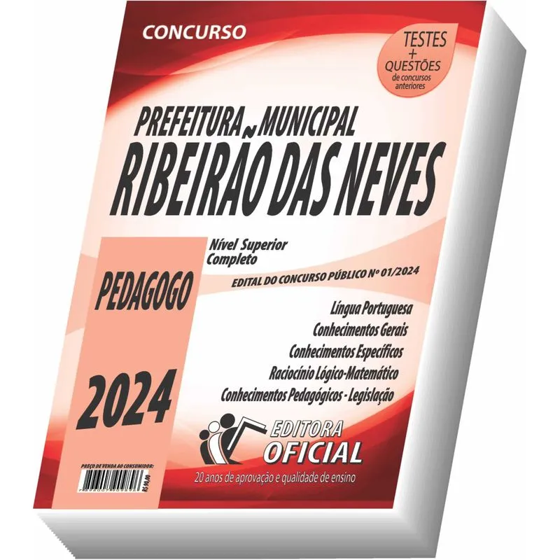 Apostila Prefeitura De Ribeirão Das Neves - Mg - Pedagogo