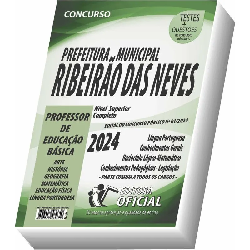 Apostila Ribeirão Das Neves Mg Professor De Educação Básica