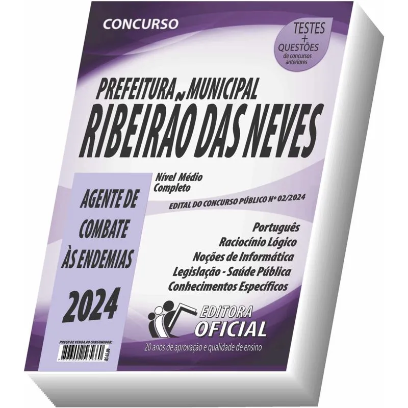 Apostila Ribeirão Das Neves Mg Agente De Combate Às Endemias