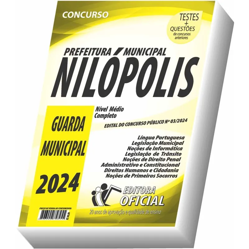 Apostila Prefeitura De Nilópolis - Rj - Guarda Municipal