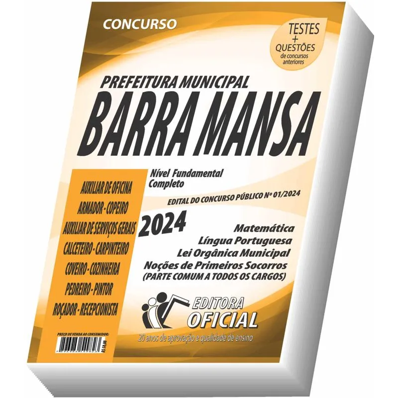Apostila Barra Mansa - Rj - Nível Fundamental - Parte Comum