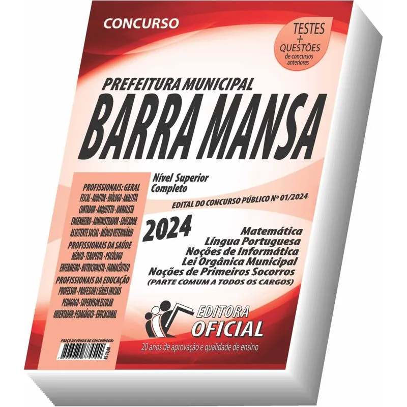 Apostila Barra Mansa - Rj - Nível Superior - Parte Comum