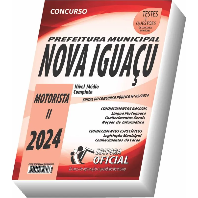 Apostila Prefeitura De Nova Iguaçu - Rj - Motorista