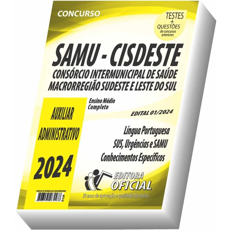 Apostila Samu - Cisdeste - Auxiliar Administrativo